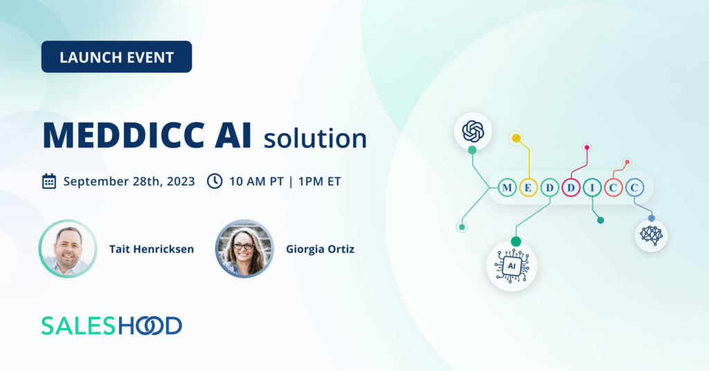SalesHood MEDDICC AI launch