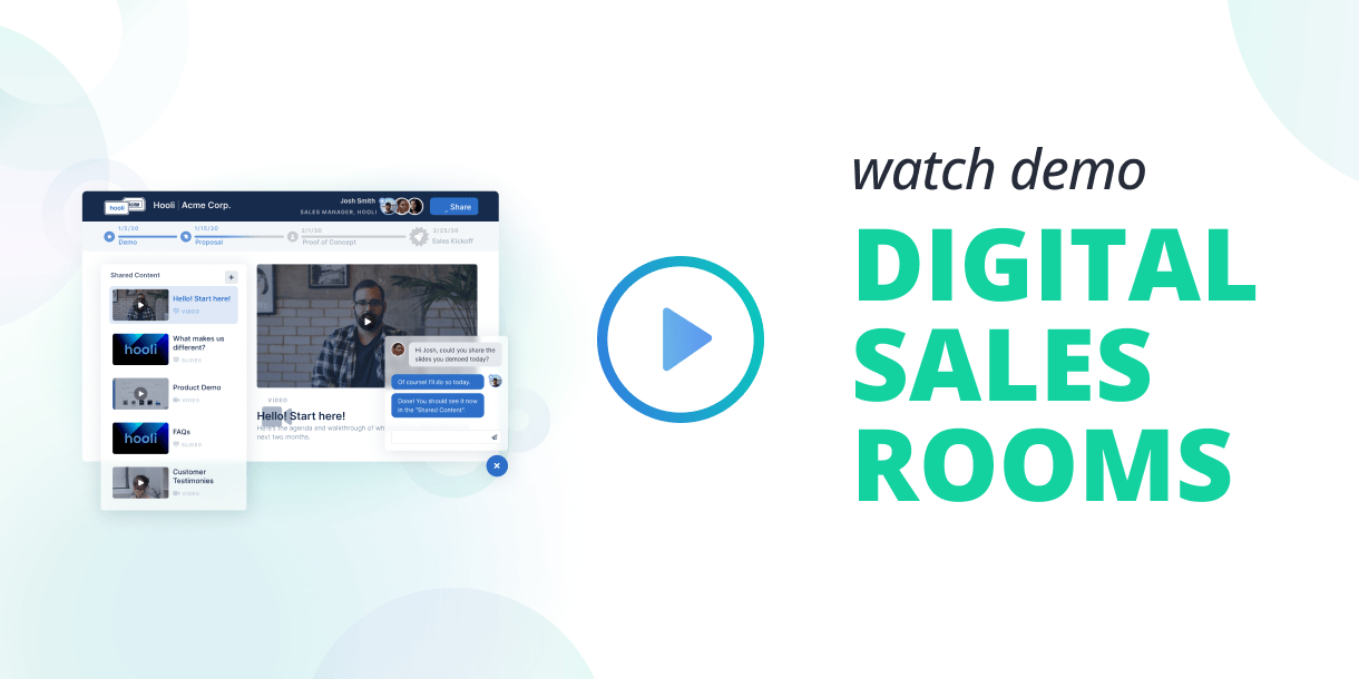 SalesHood Digital Sales Room demo