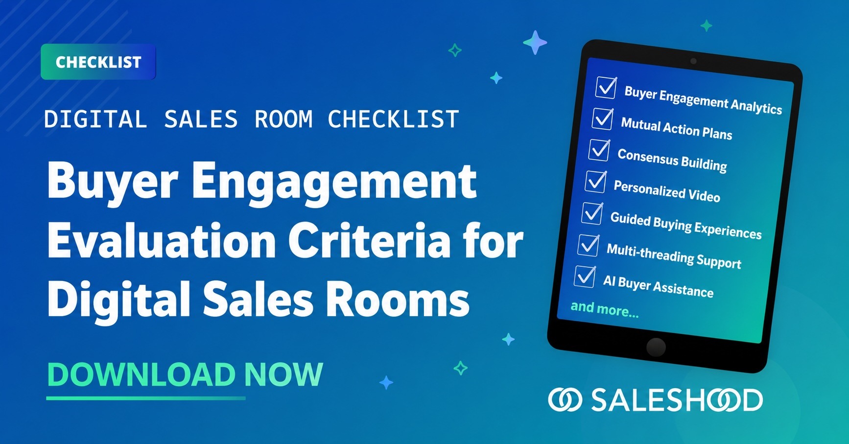 The Buyer Engagement Evaluation Diagnostic for Digital Sales Rooms